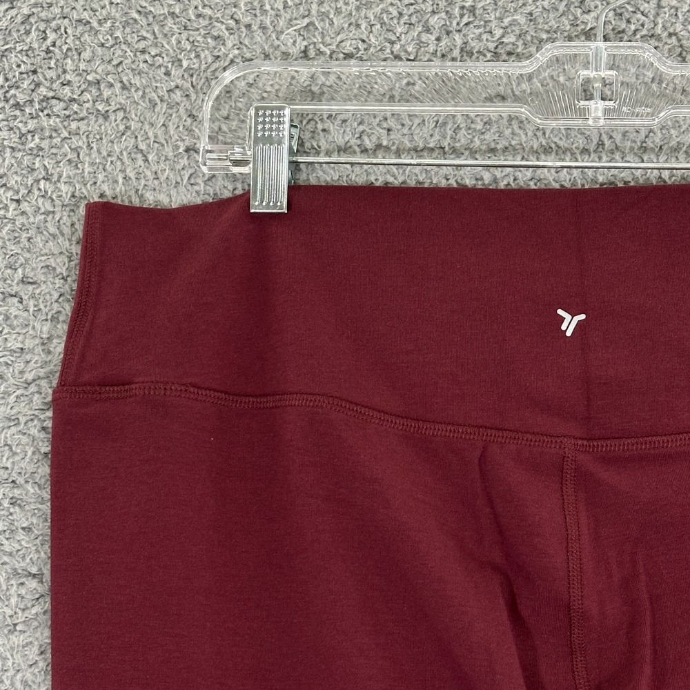 Old Navy Active PowerChill Extra High-Rise Crossover Leggings Burgundy 2X 17014 - Picture 4 of 9